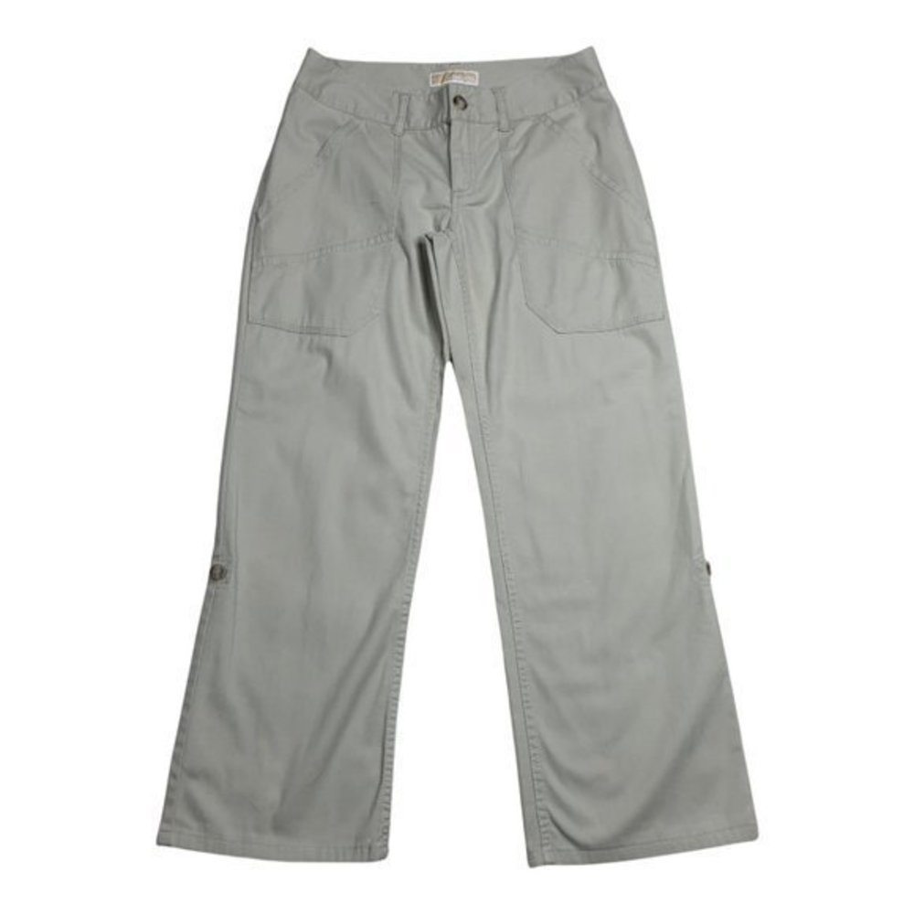 Michael Kors Womens Cropped Pants Roll Up Hem Straight Leg Low Rise Size 6